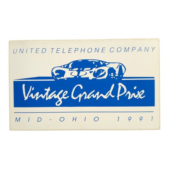 United Telephone Company Vintage Grand Prix Mid Ohio 1991-1992 Stickers Decals - Picture 7 of 10